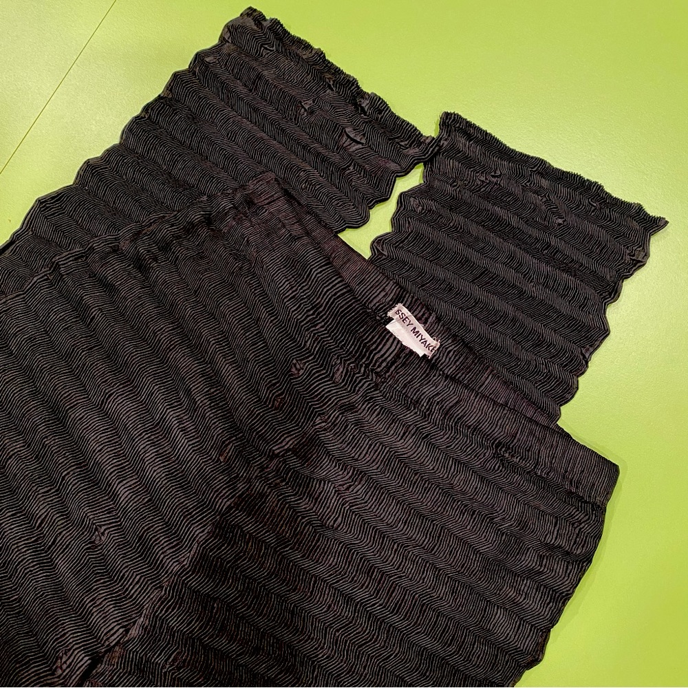 Rare Issey Miyake Pleats Black Pants